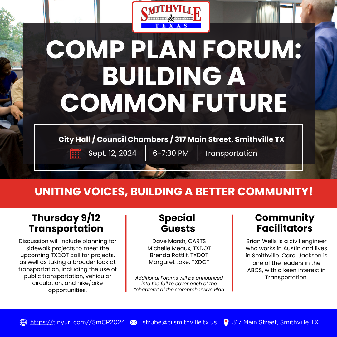 Comp Plan Community Forum on Transportation